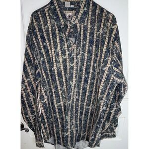 The Territory Ahead Striped Multicolor Cotton Button-Up Shirt XL Long Sleeve Men